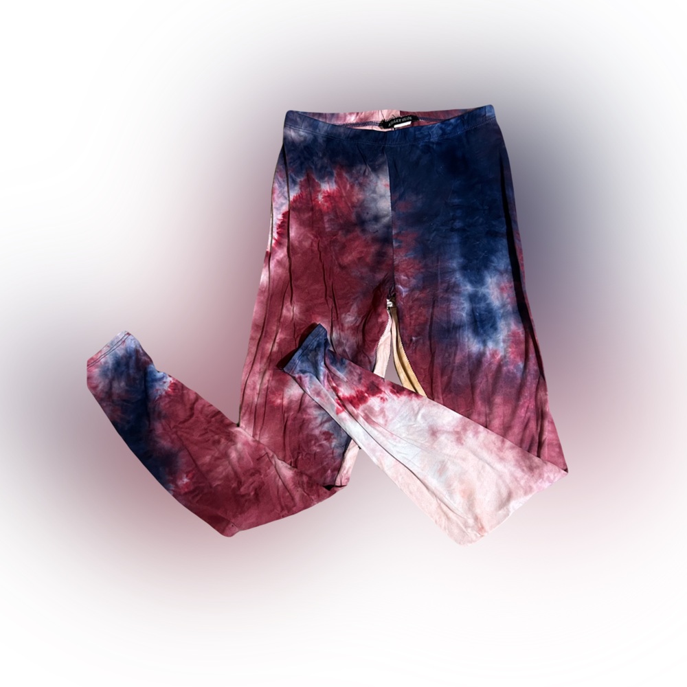 Pink Tie-Dye Leggings Medium